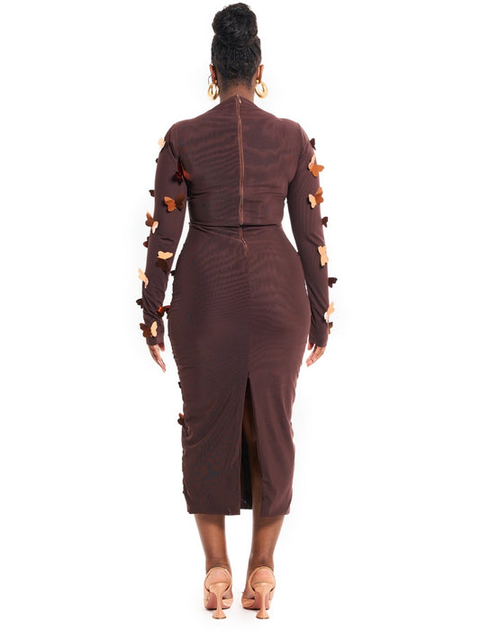 Butterflies Midi Dress