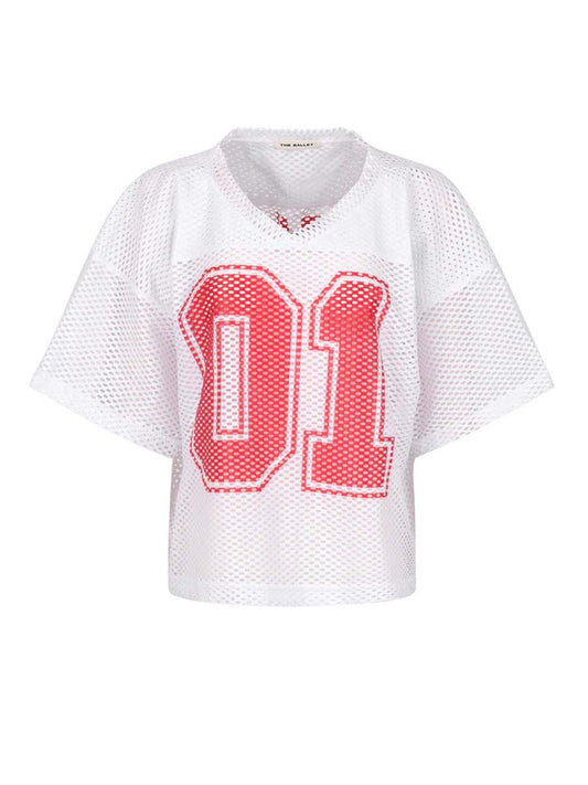 White Cropped Jersey