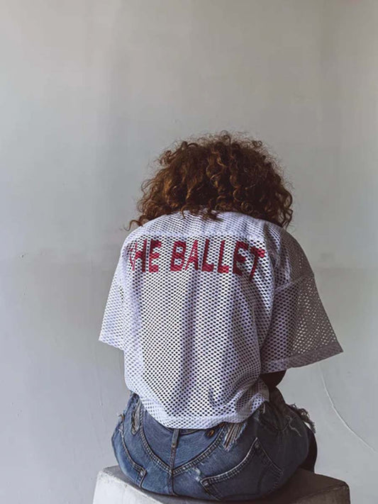 White Cropped Jersey