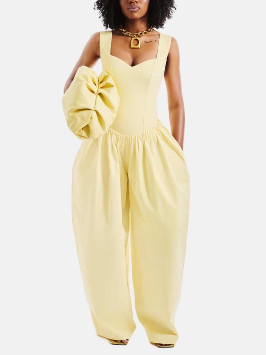 Solid Color Jumpsuit