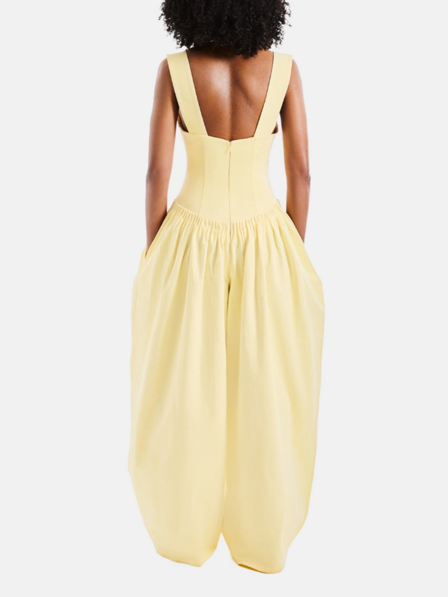 Solid Color Jumpsuit