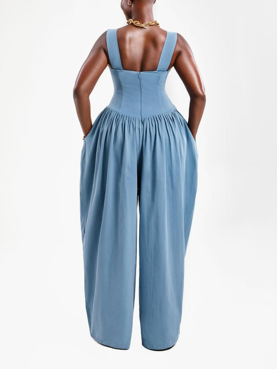 Solid Color Jumpsuit