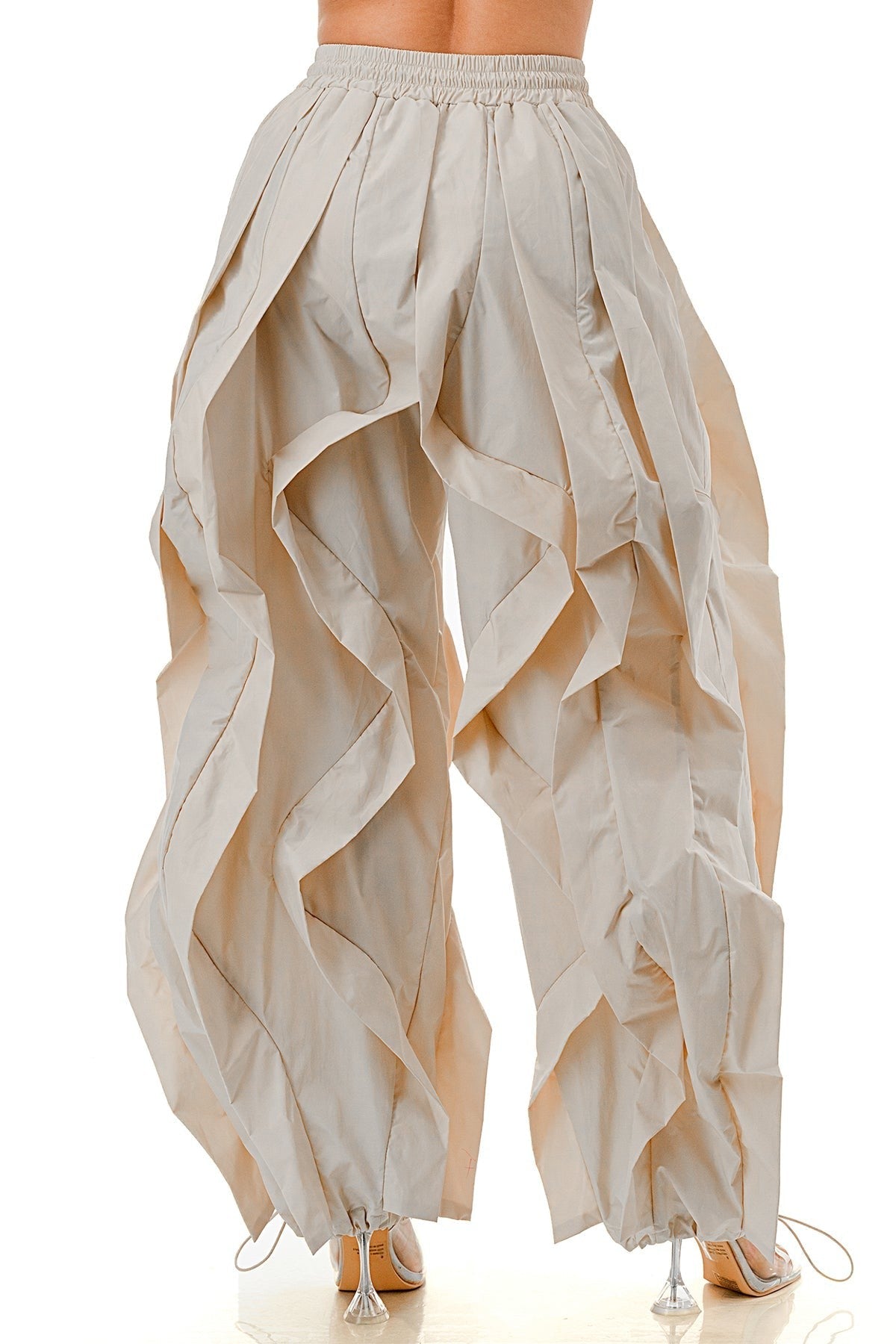 Wavy Oversized Wide Leg Pants