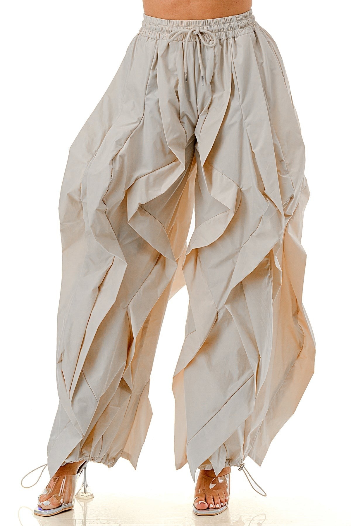Wavy Oversized Wide Leg Pants