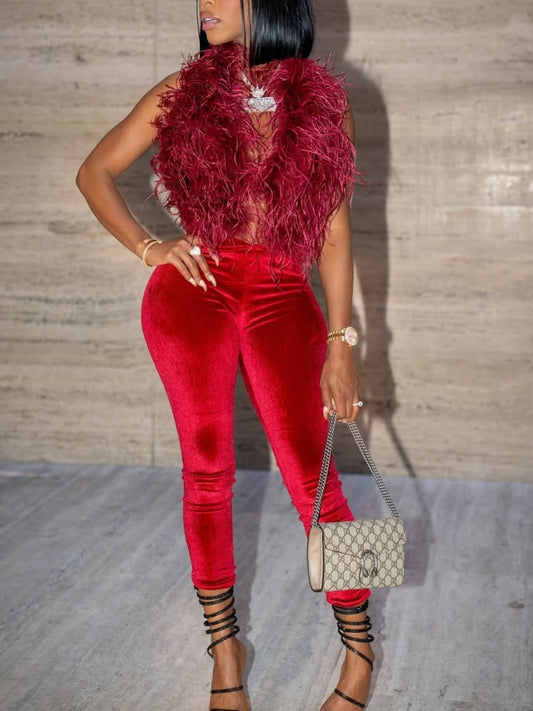 Red Fur Set