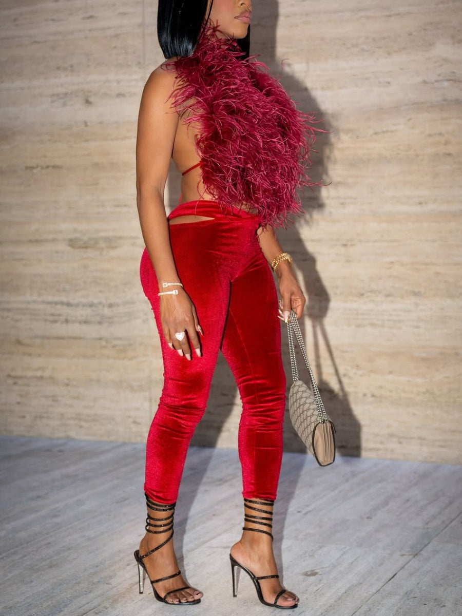 Red Fur Set