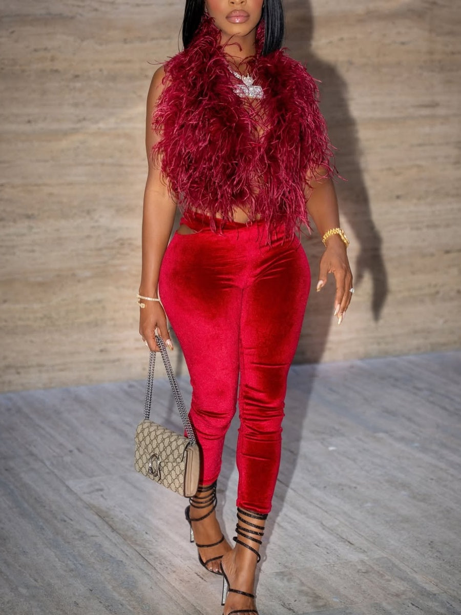 Red Fur Set