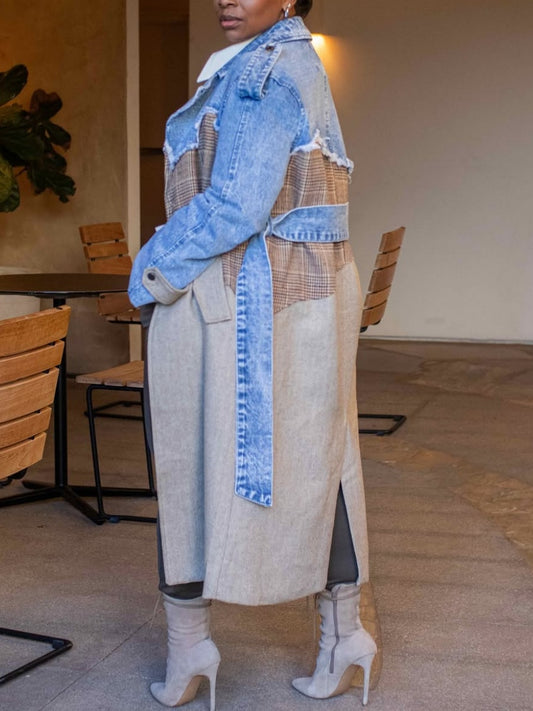 Distressed Trench Coat