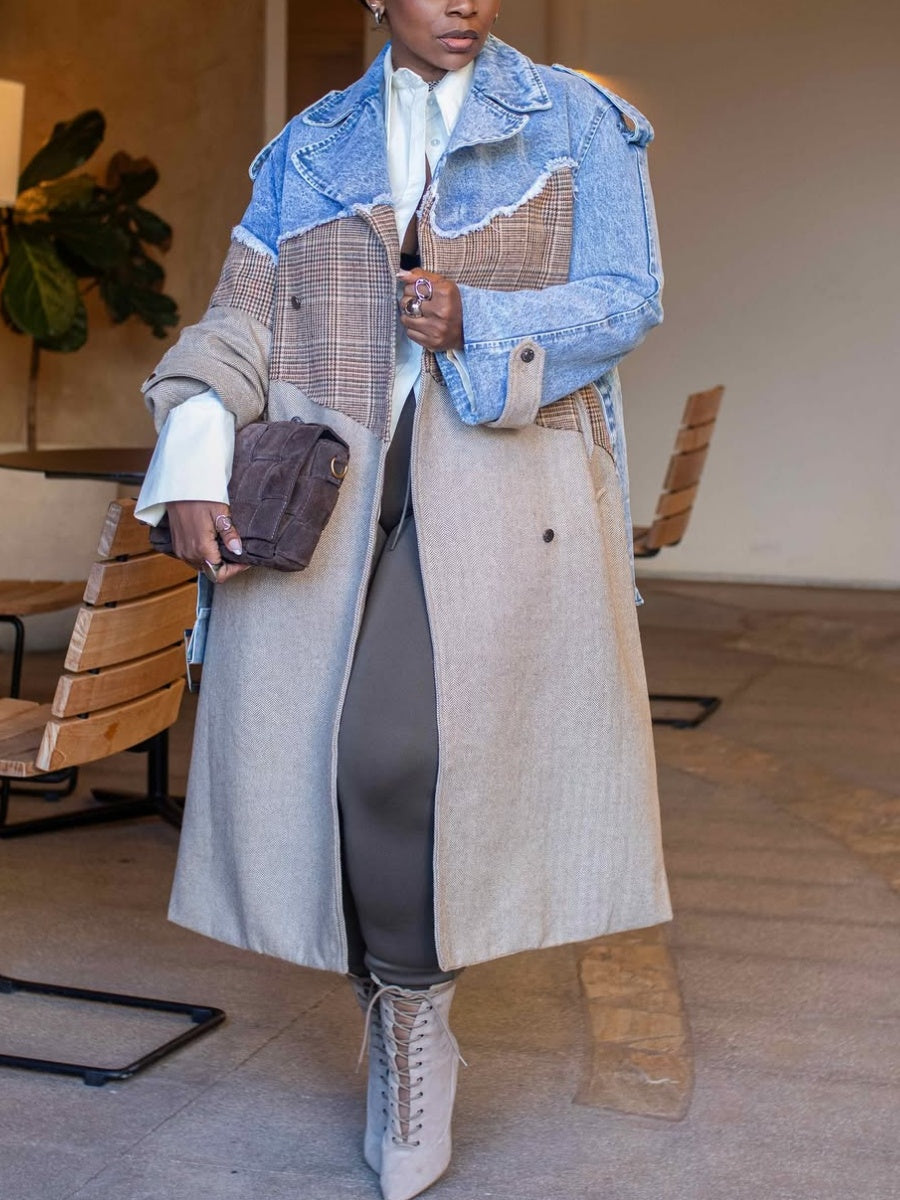Distressed Trench Coat