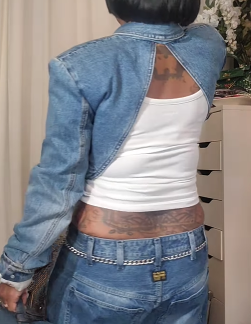 Shiny Denim Jacket