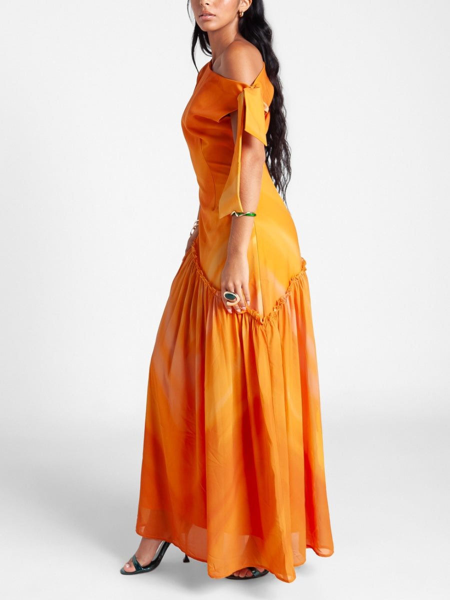 Asymmetric Maxi Dress