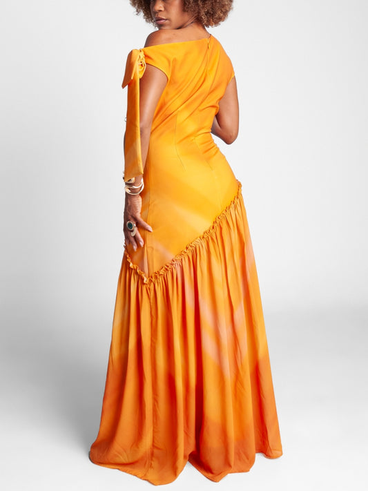 Asymmetric Maxi Dress