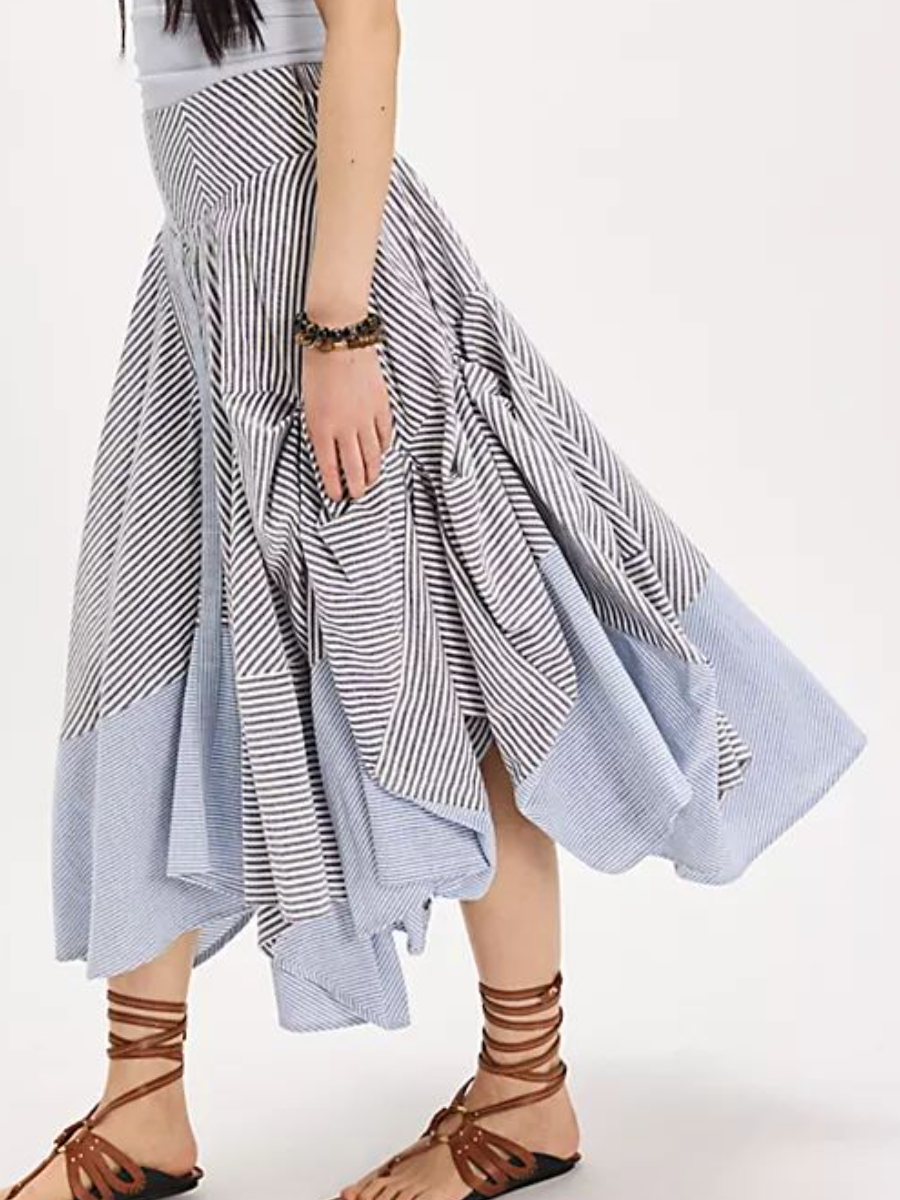 High Waist Irregular Skirt