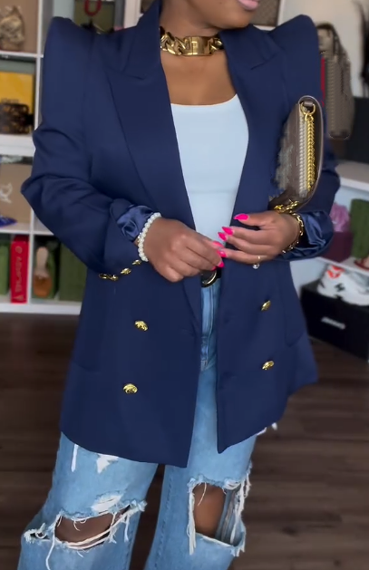 Stunning Shoulder Dazzle Blazer