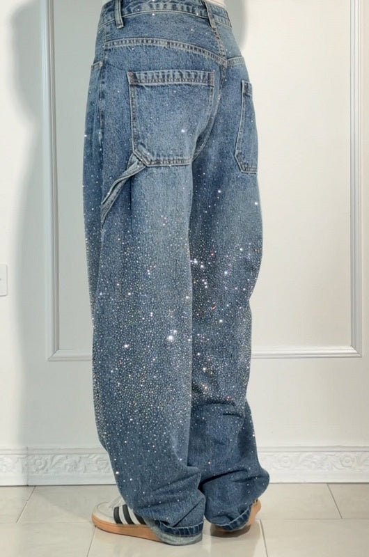 Party conqueror – sparkly baggy jeans