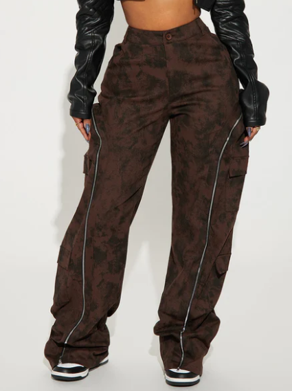 Pop Cargo Zipper Pants