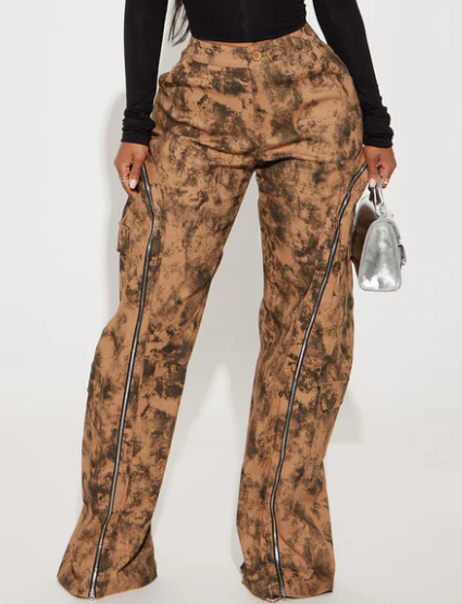 Pop Cargo Zipper Pants