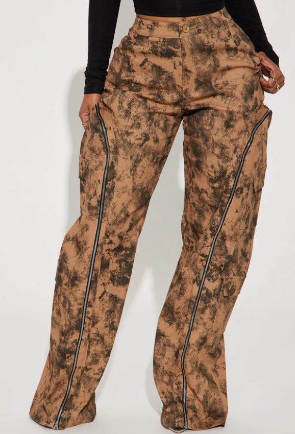 Pop Cargo Zipper Pants