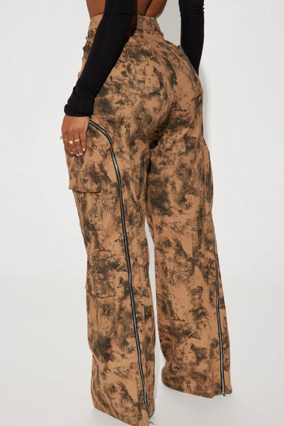 Pop Cargo Zipper Pants