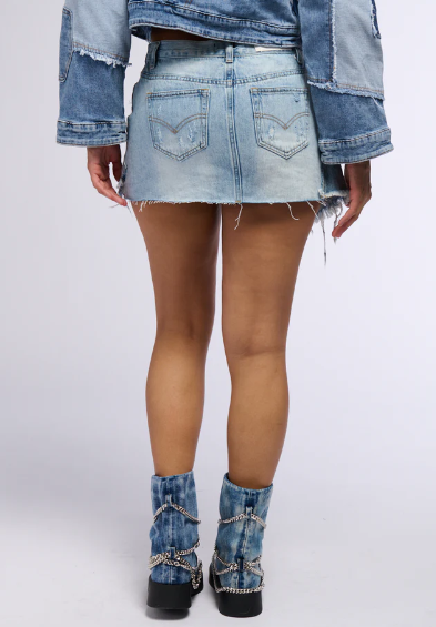Irregular Design Mini Skirt