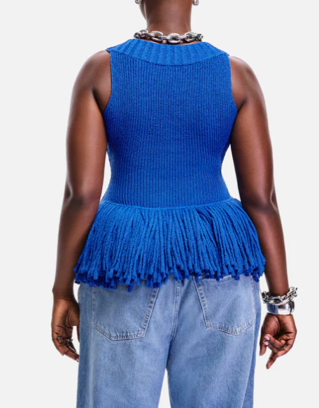 Fab Knit Tassel Top