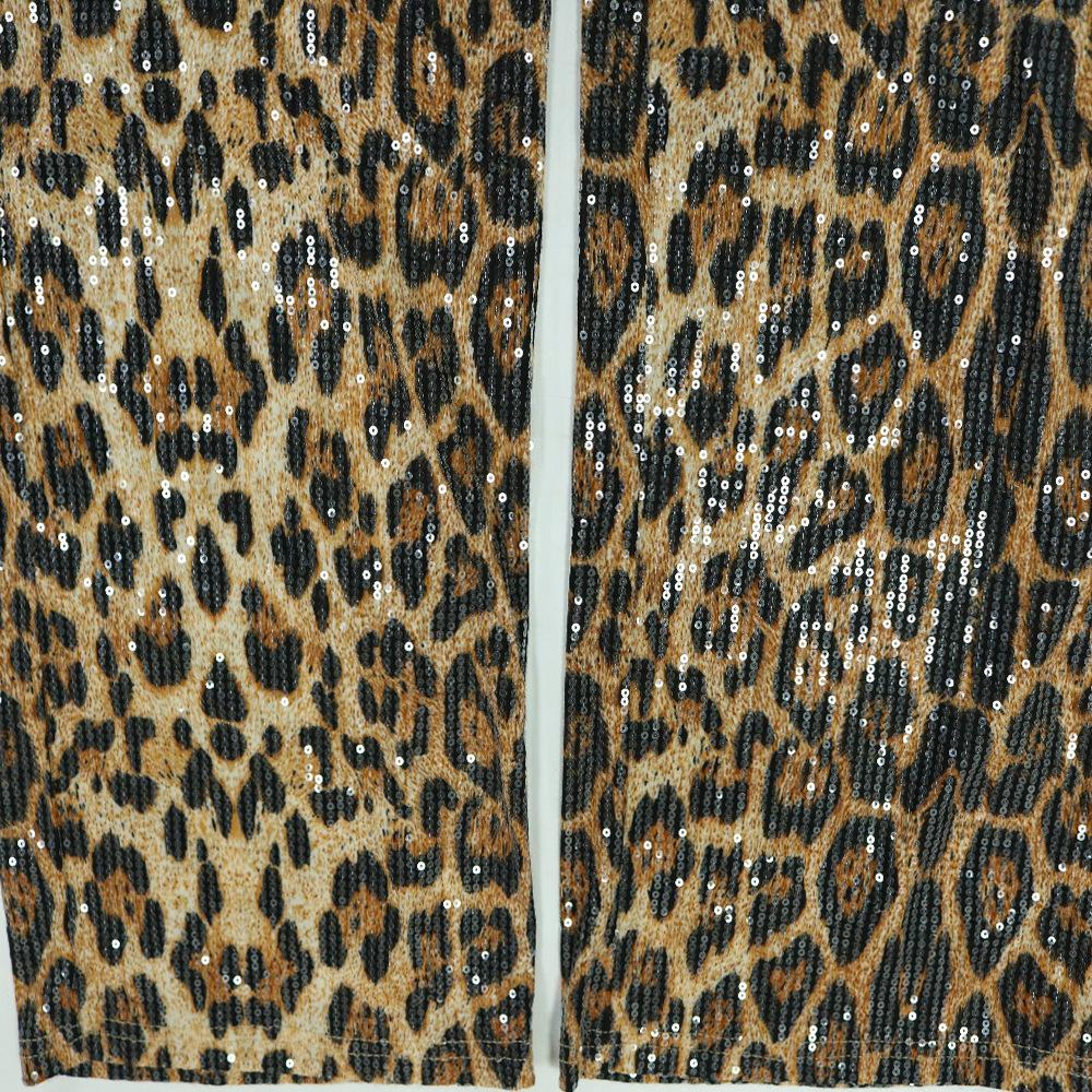 Stunning Leopard Sequin Warm 2pc Set