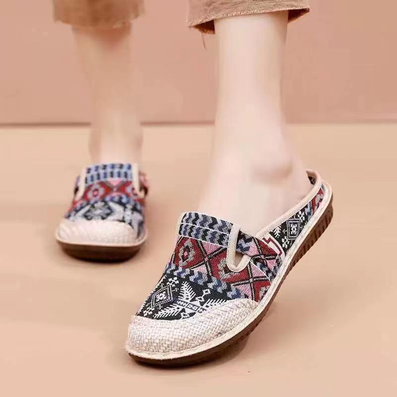 Trendy Linen Slippers