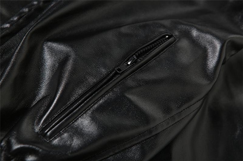 Pop Hooded Leather Jacket