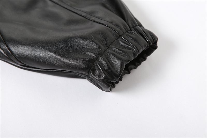 Pop Hooded Leather Jacket