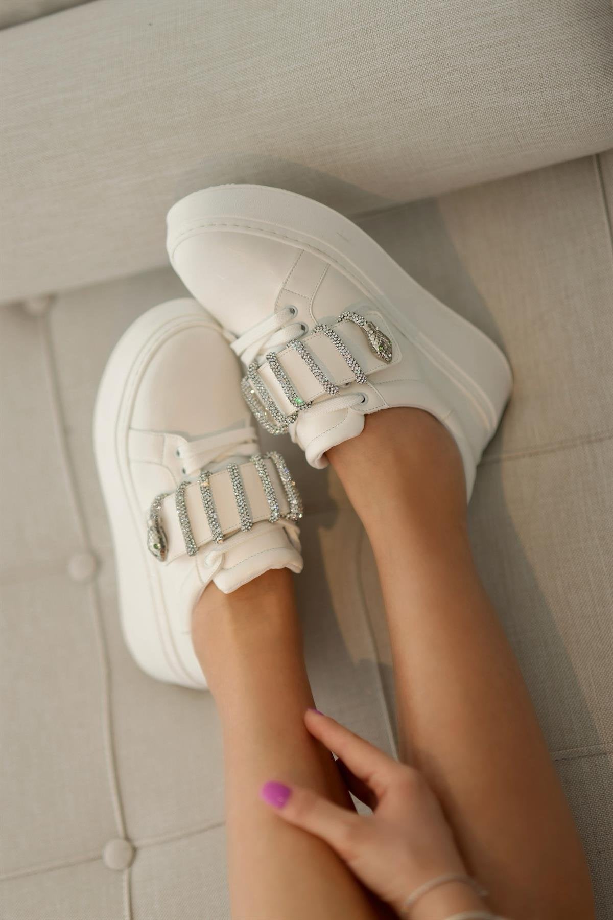 Diamond white shoes
