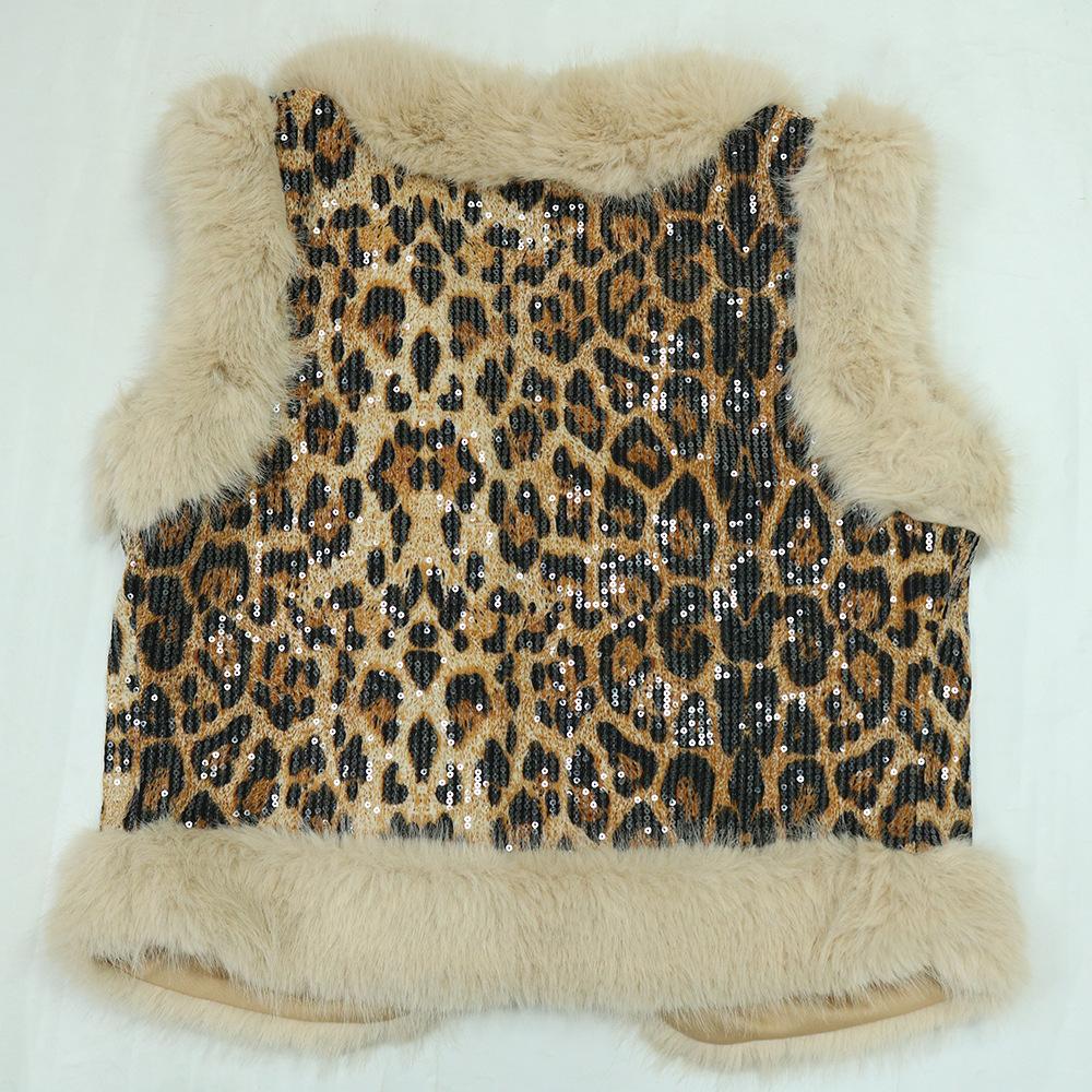 Stunning Leopard Sequin Warm 2pc Set