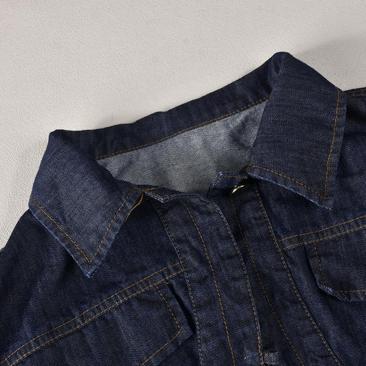 Lassel Navel Short Denim Shirt
