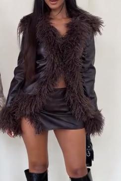 Furry two piece set