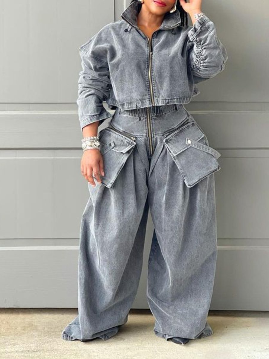 Stylish Denim To Denim Set