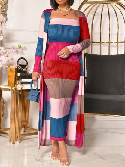 Elegant Printed Multicolor Suit