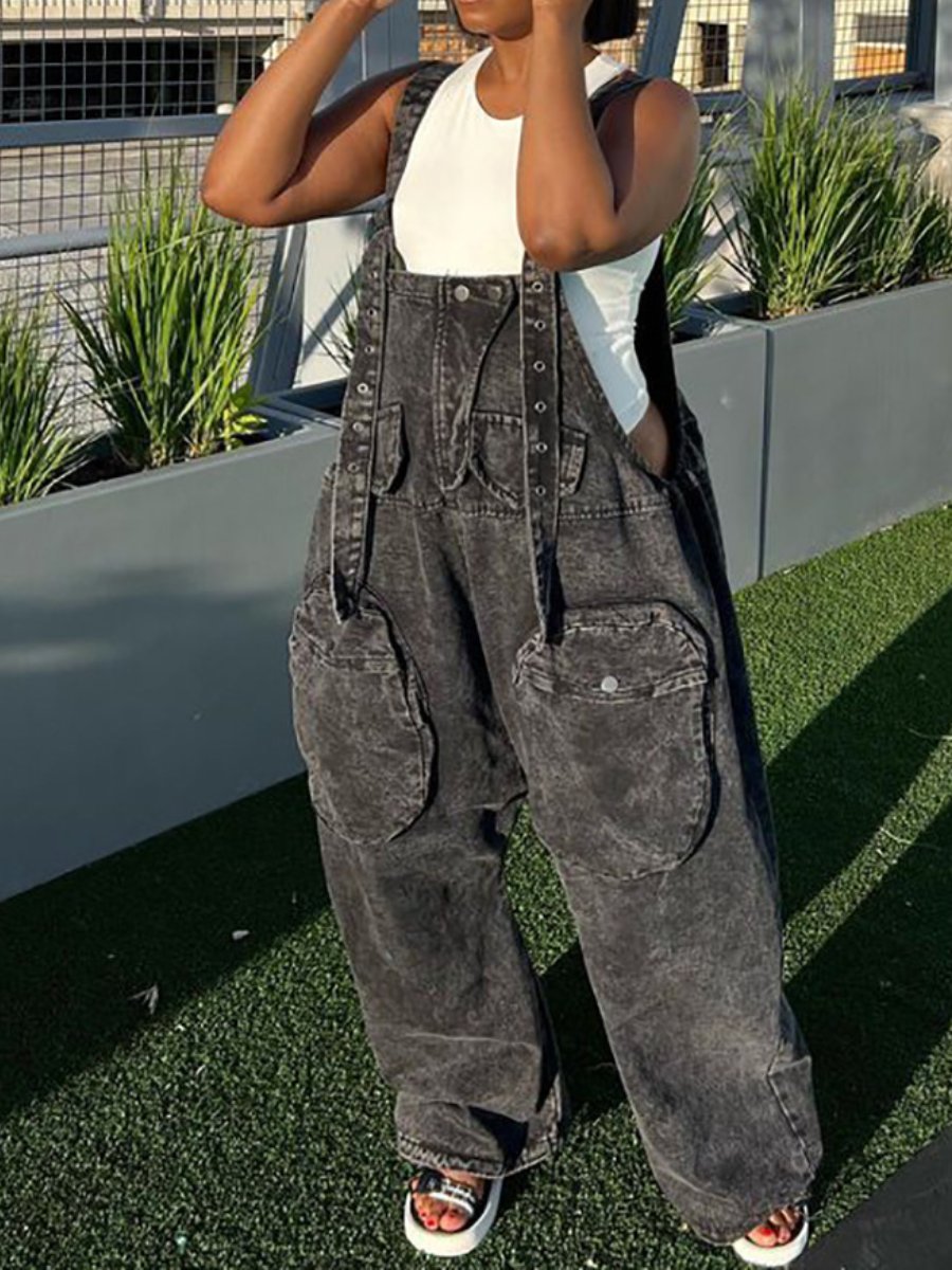 Oversized Cargo Jumpsuit