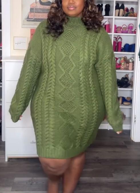 Green Fashion Sweater