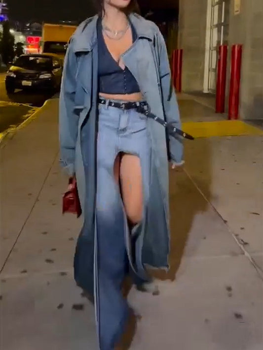 Confidence Denim Trench Coat