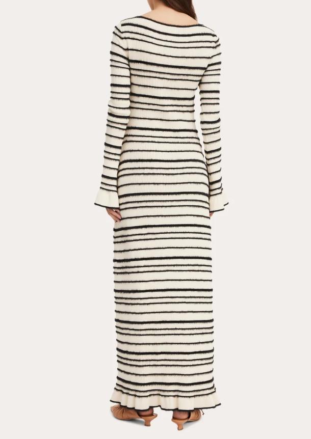 The Elegant Striped Knit Dress