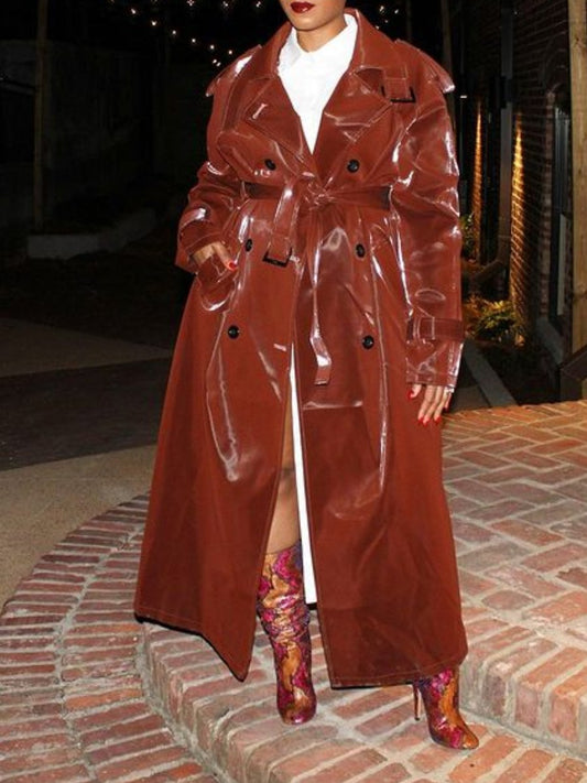 Luscious Chocolate Trench Coat