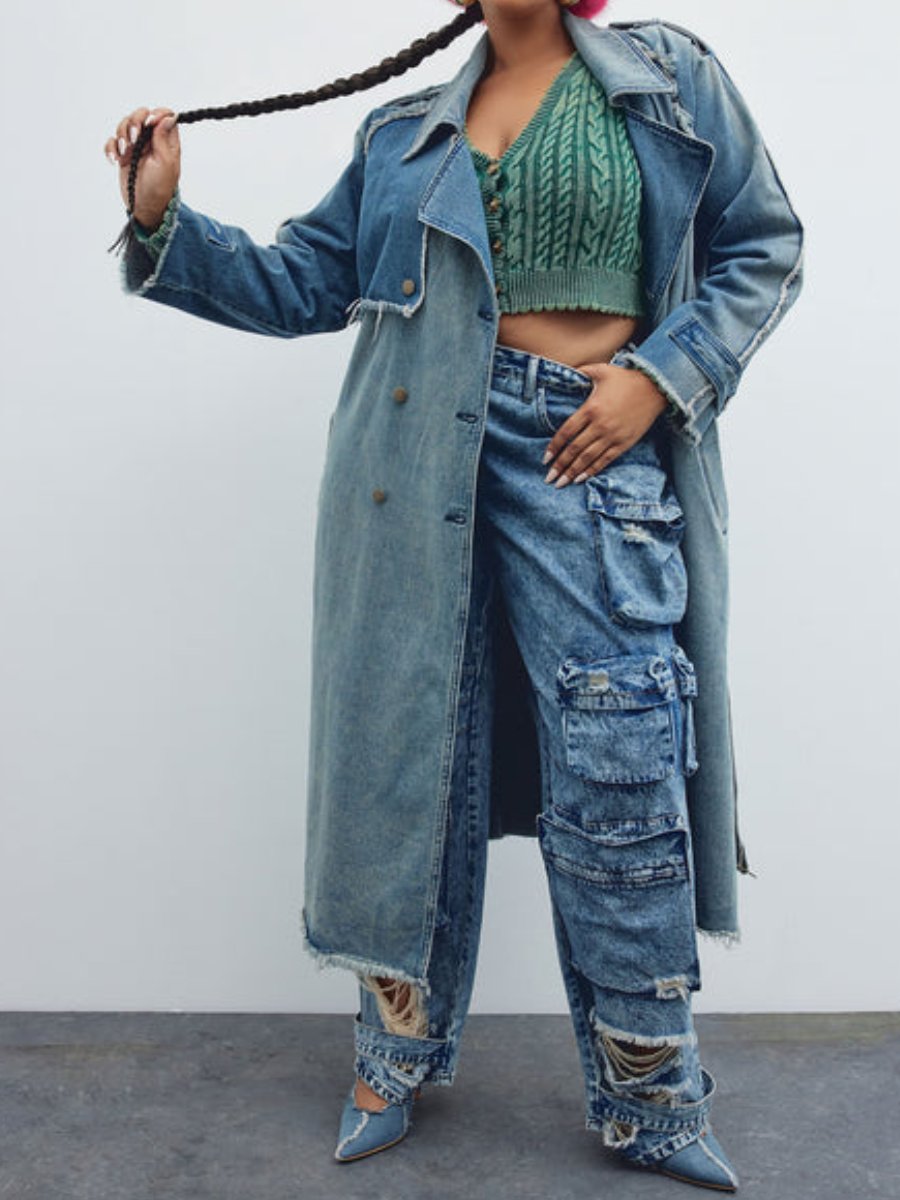 Confidence Denim Trench Coat