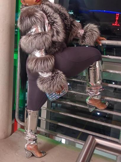 The Silver Fuex Fur Jacket