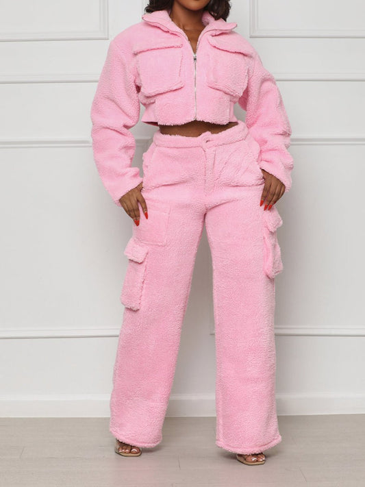 Sherpa Fleece Loungewear Set