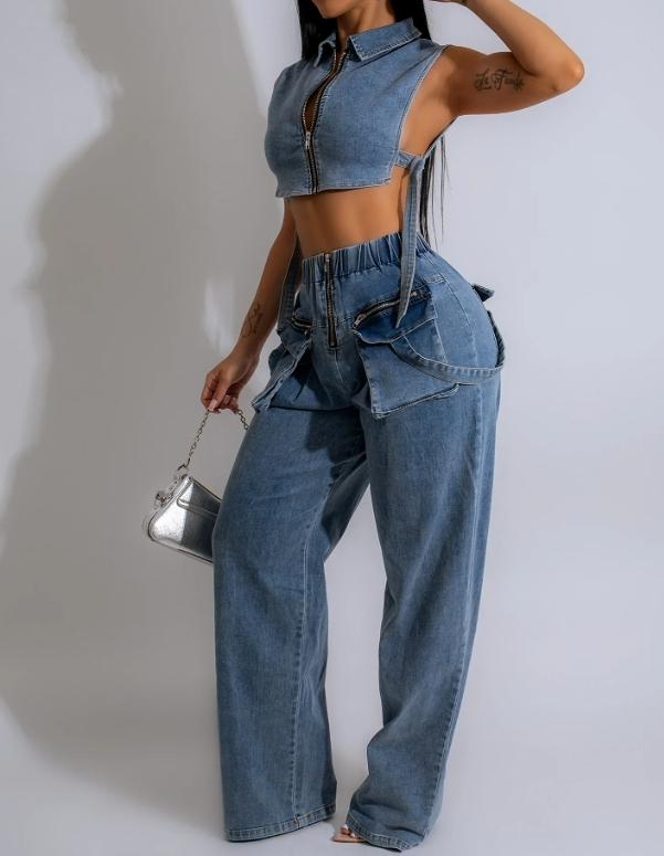 SS24 Stylish Denim Set