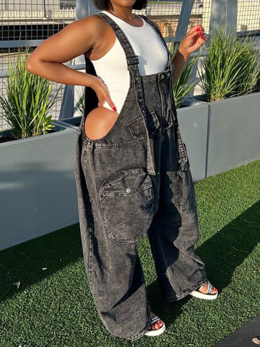 Oversized Cargo Jumpsuit