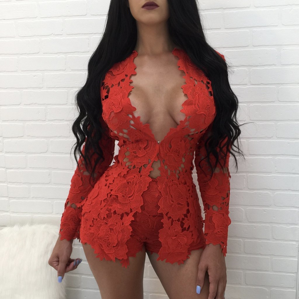 CARENCIA CROCHET SHEER SUIT SHORTS SET