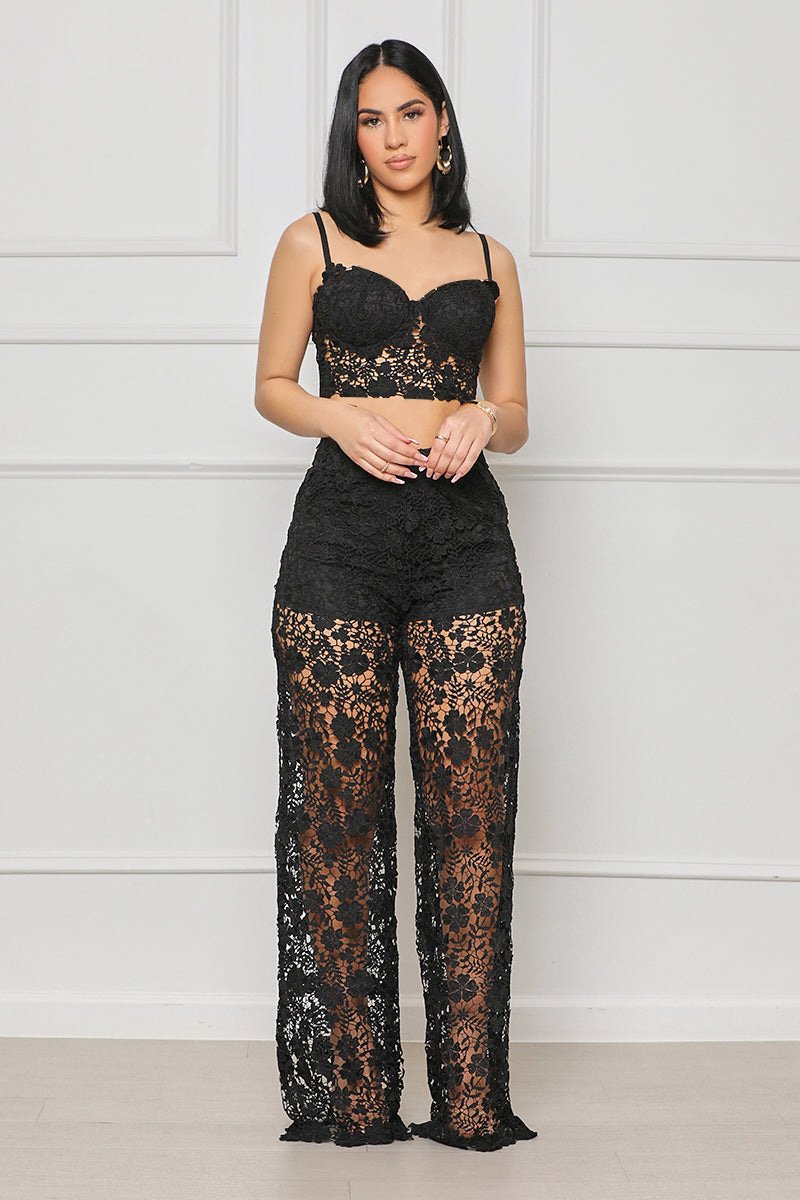 Forever Yours Lace Pants Set