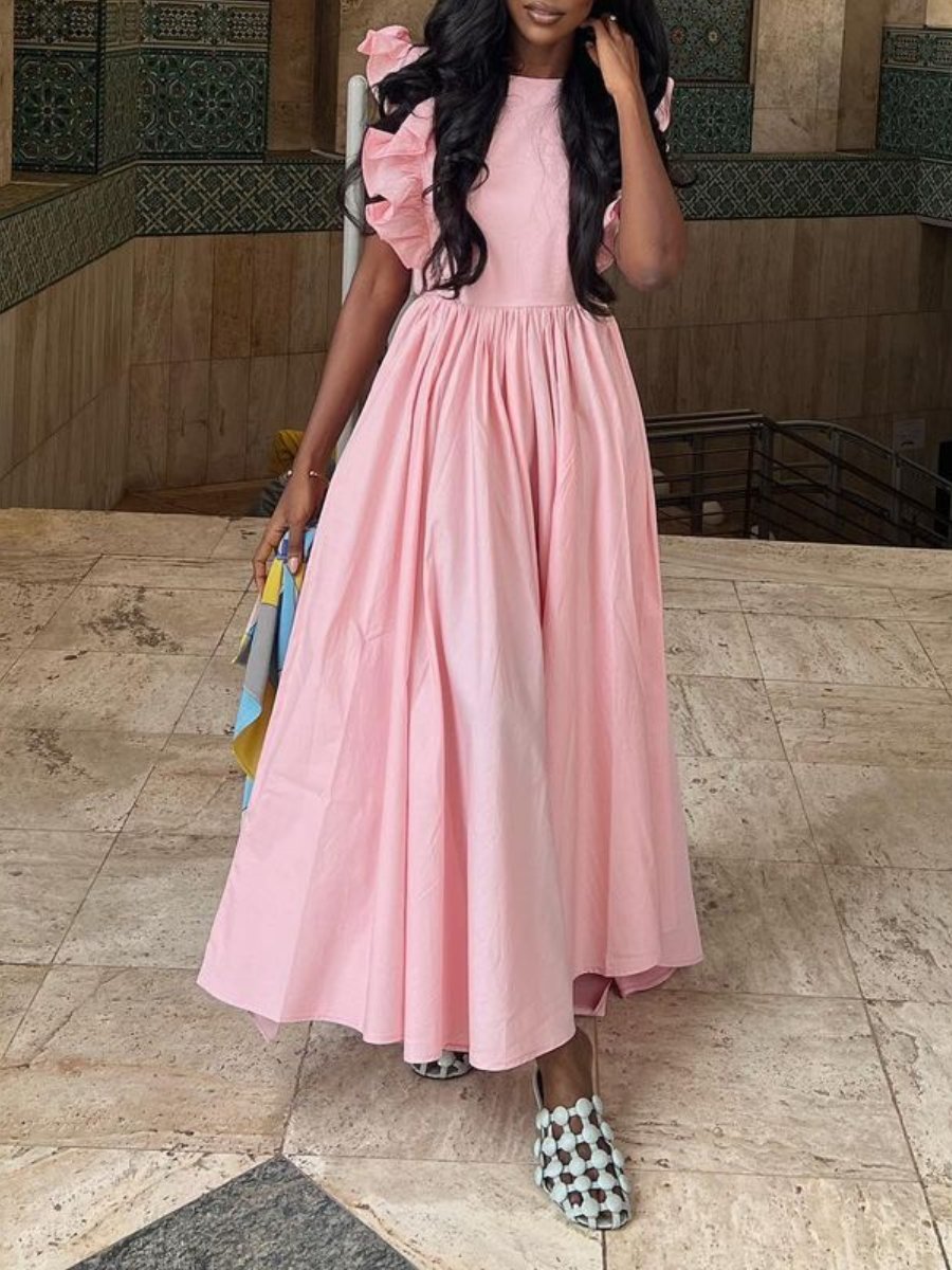 Pink Maxi Dress For Vacation