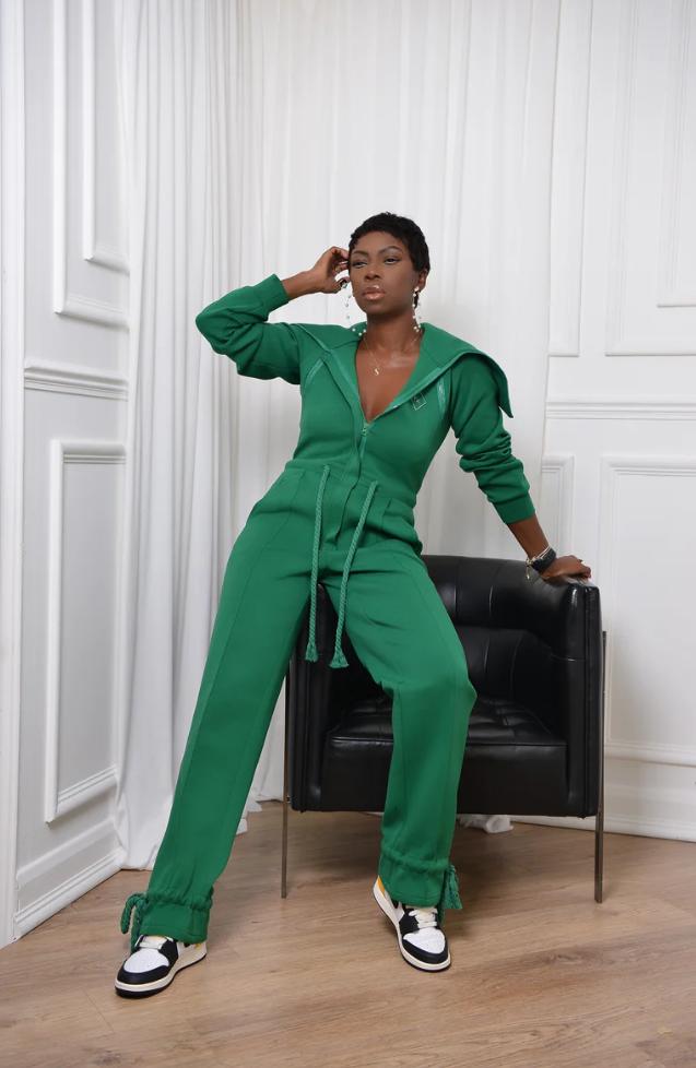 LUXE JUMPSUIT IN GREEN